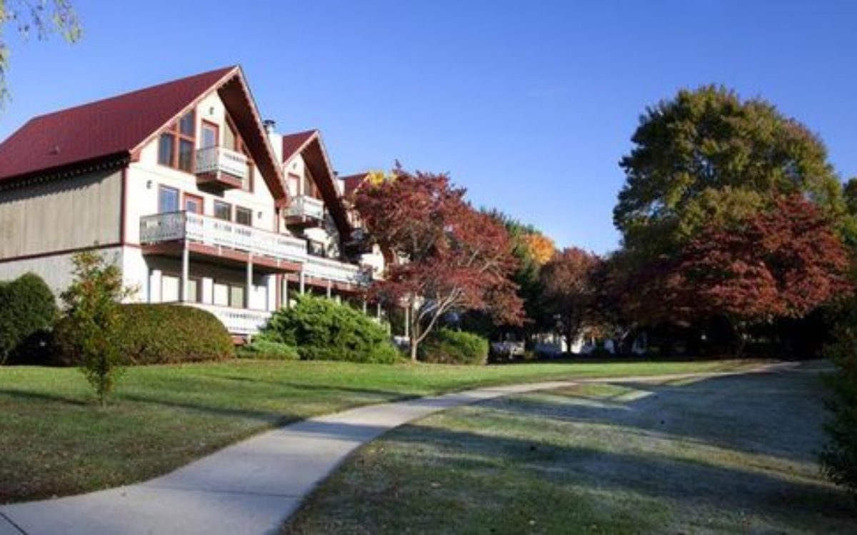 Fall photo of condo rentals in Helen Ga at Loreley Resort