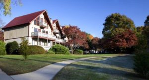 Fall photo of condo rentals in Helen Ga at Loreley Resort