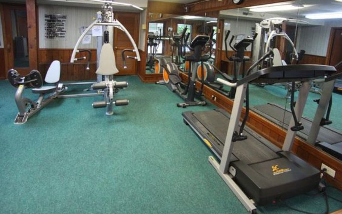 Exercise equipment in Fitness Center for guests of Loreley Resort